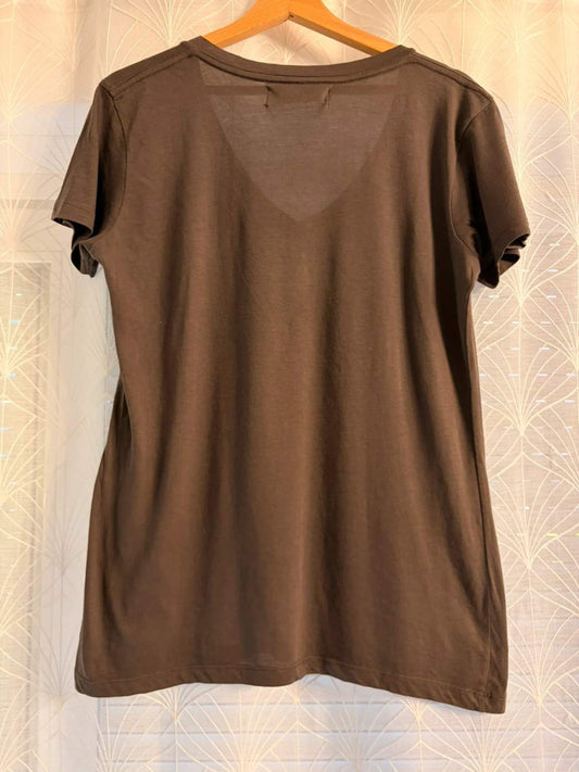 👕 Camiseta Zara Básica - Gris Oscuro - Mujer (L)