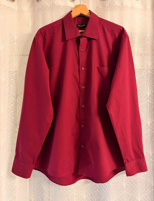 Chemise Pierre Cardin Slim Fit - Bordeaux - Homme (L)