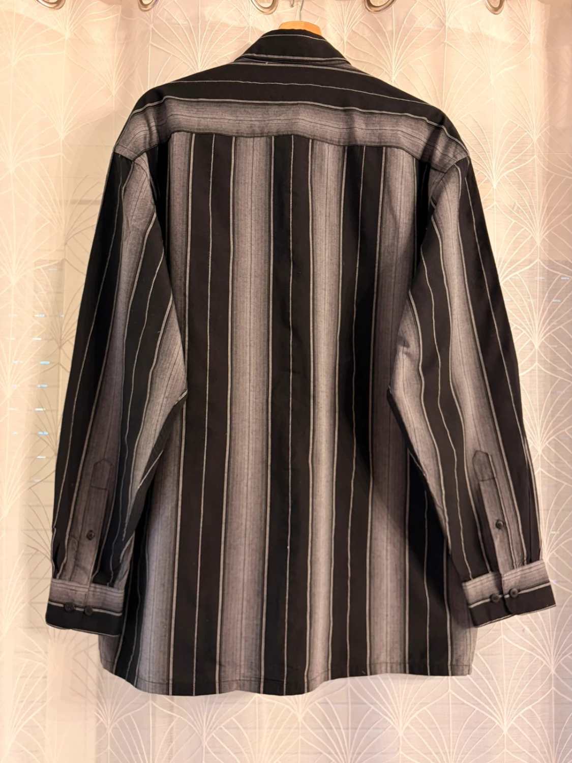 Chemise Pierre Cardin à Rayures - Noir & Gris - Homme (L)