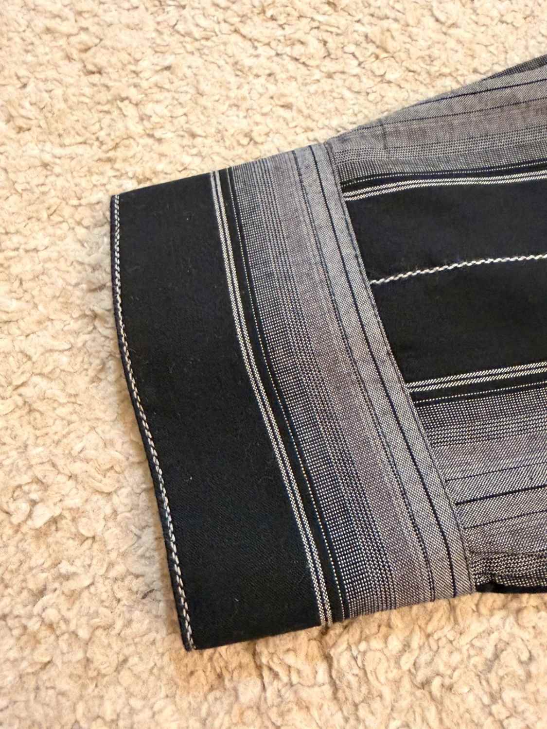 Chemise Pierre Cardin à Rayures - Noir & Gris - Homme (L)