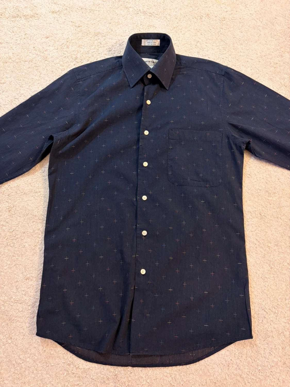 Chemise Pierre Cardin - Marine à Motifs - Homme (S)