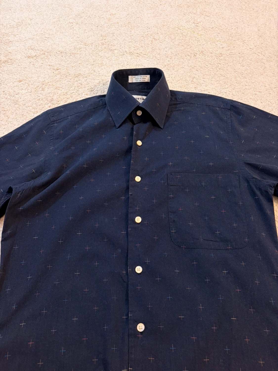 Chemise Pierre Cardin - Marine à Motifs - Homme (S)