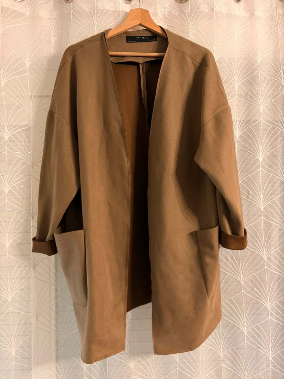 🧥 Cardigan Zara Basic - Marron - Femme (L)