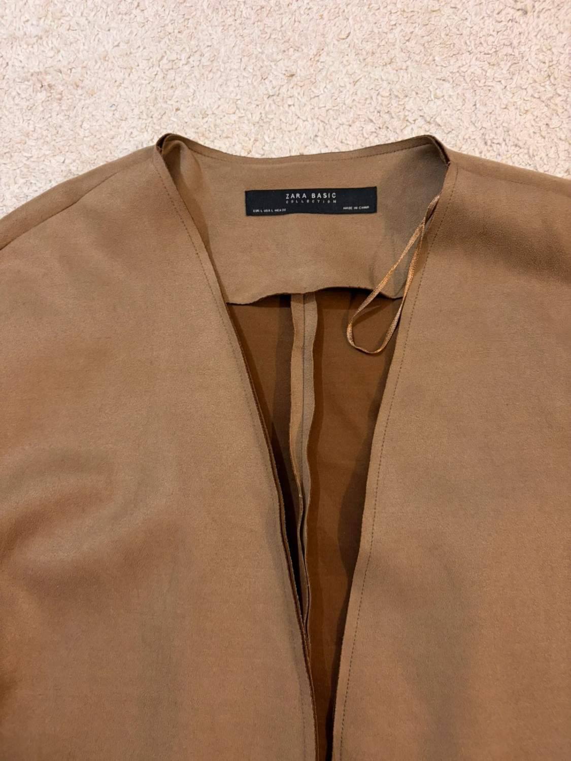 🧥 Cardigan Zara Basic - Marron - Femme (L)