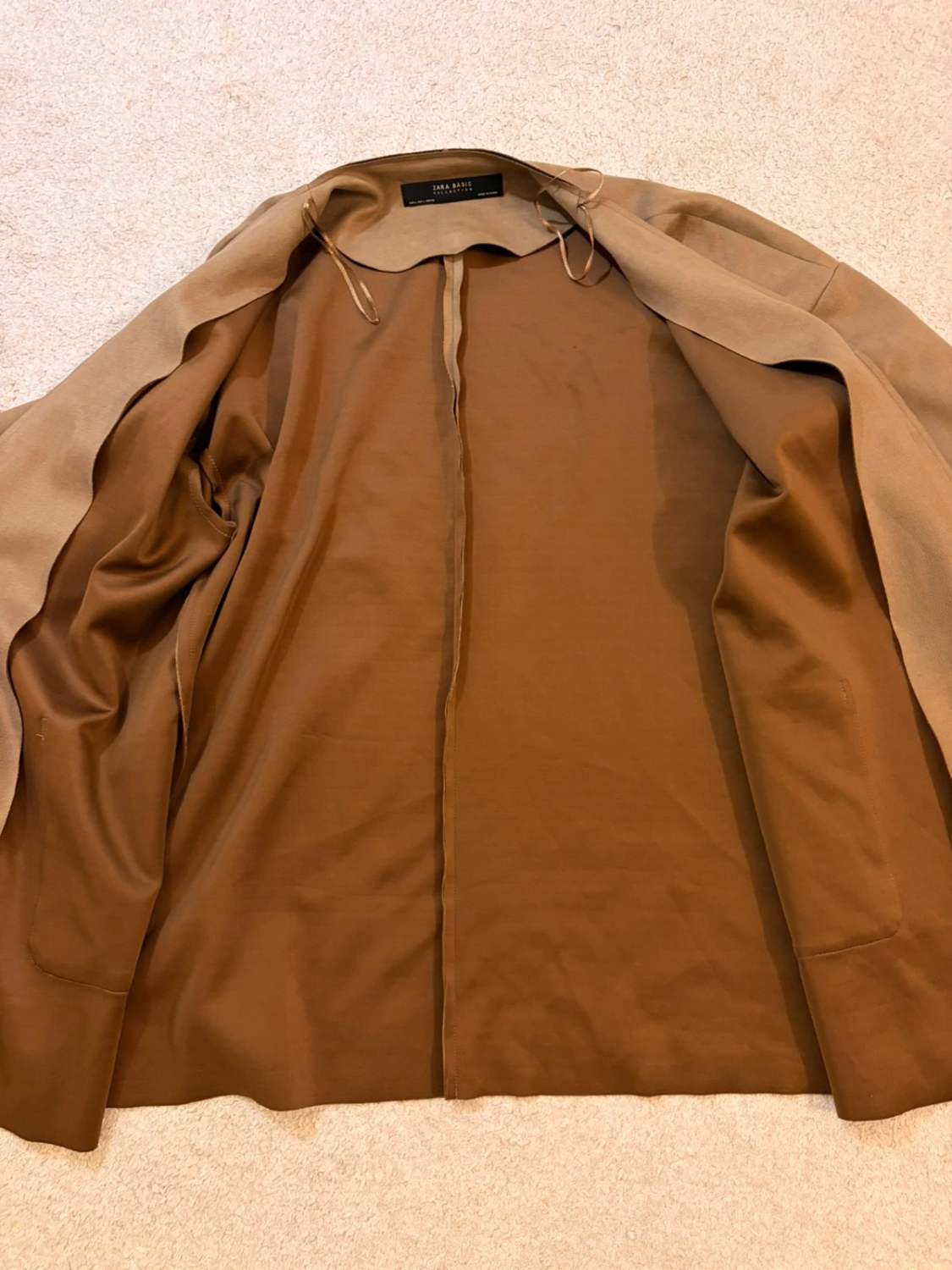 🧥 Cardigan Zara Basic - Marron - Femme (L)