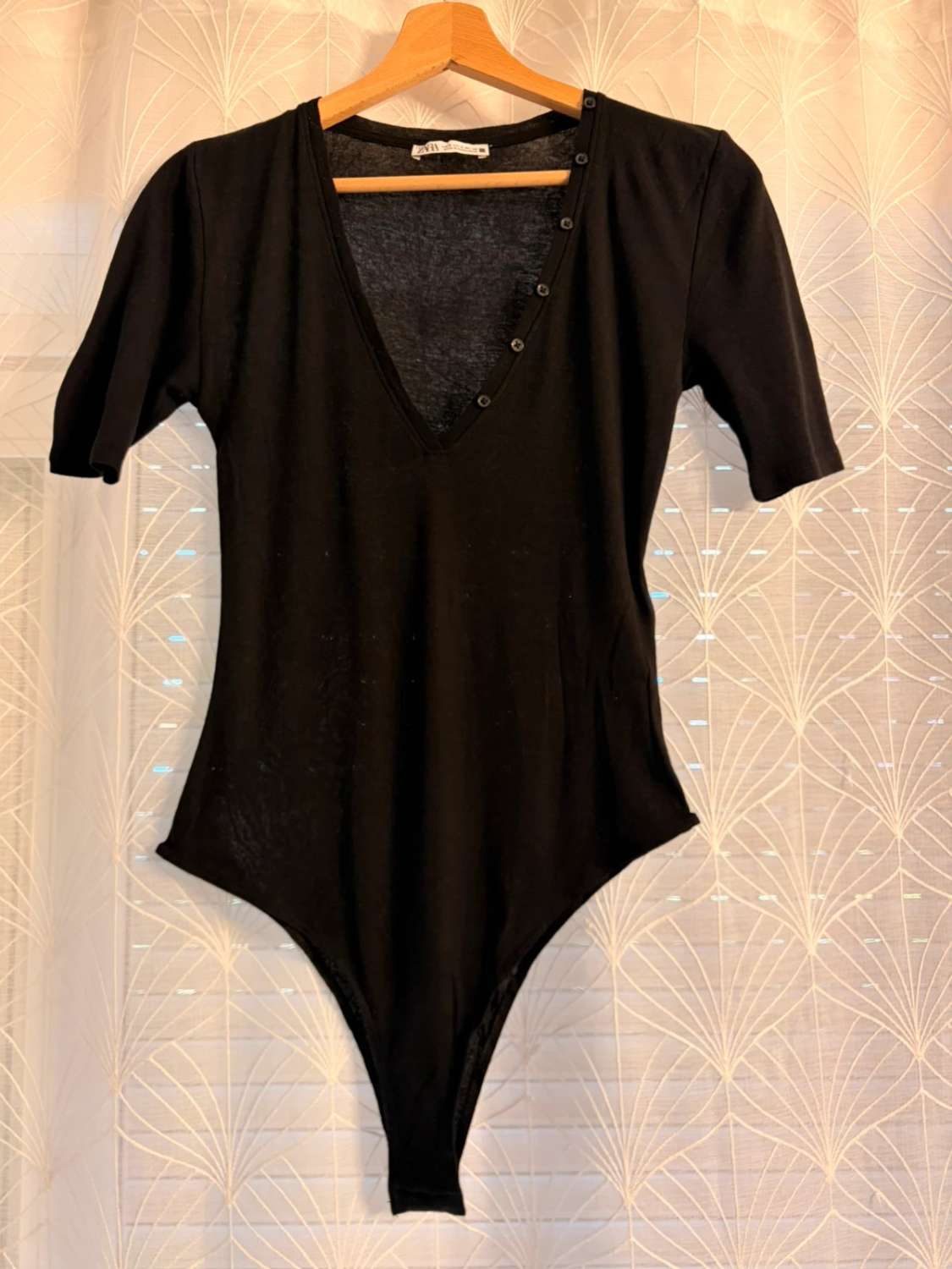 Body Zara - Noir - Col V - Femme (S)