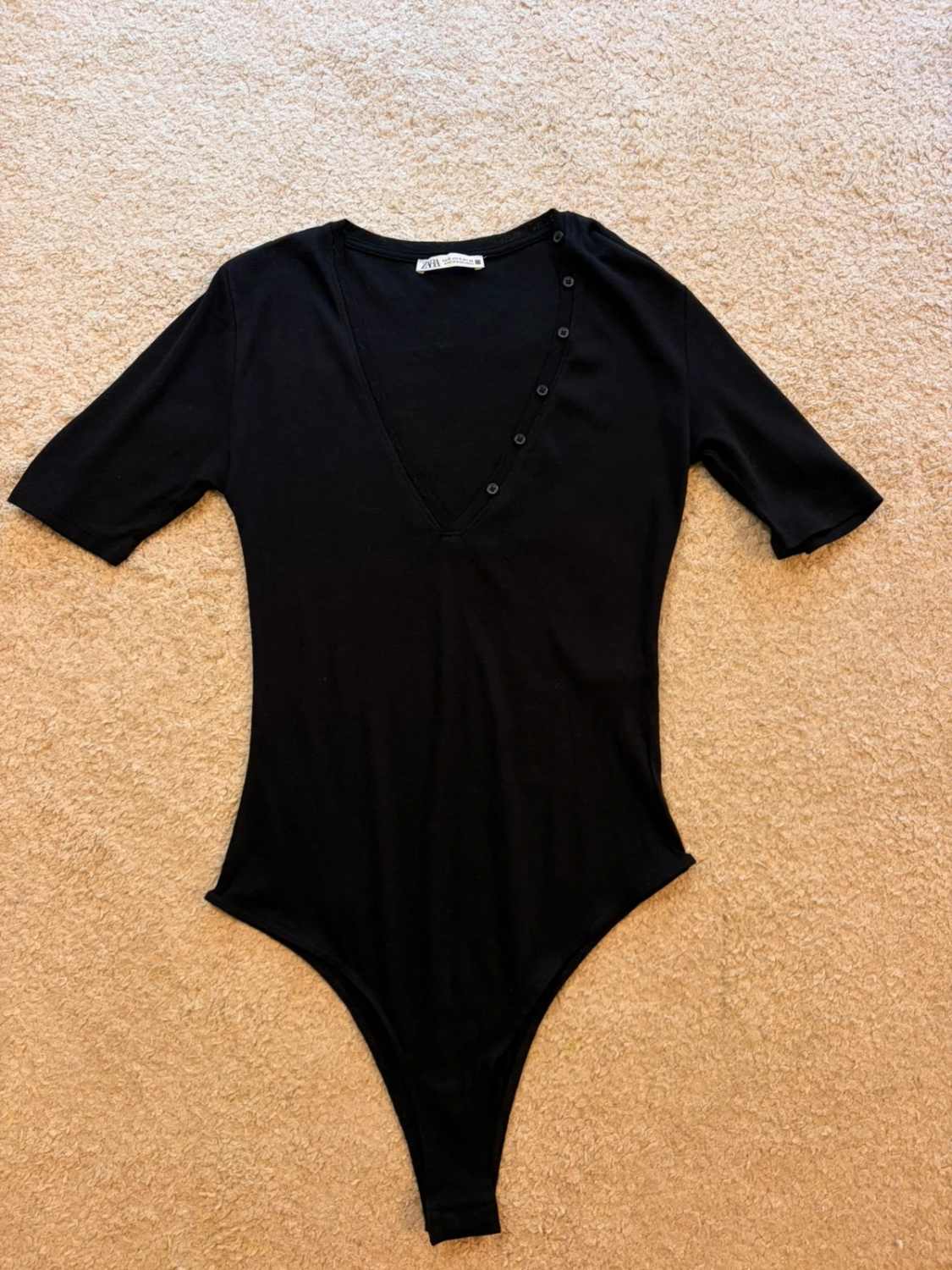 Body Zara - Noir - Col V - Femme (S)
