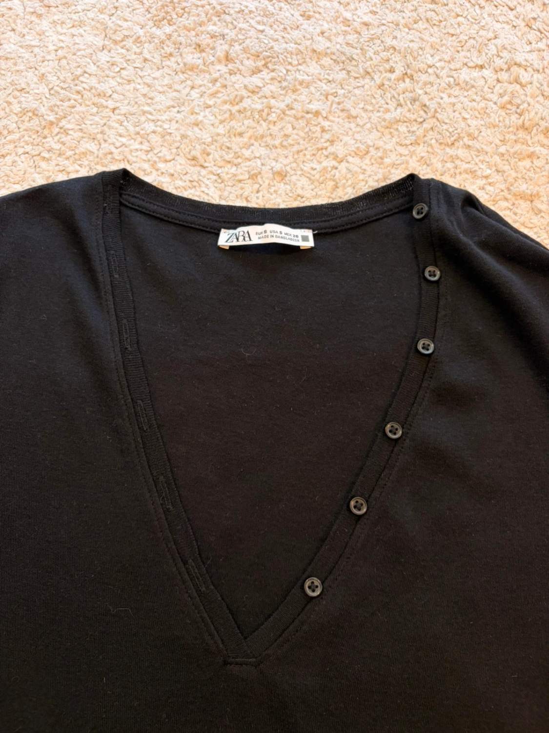 Body Zara - Noir - Col V - Femme (S)