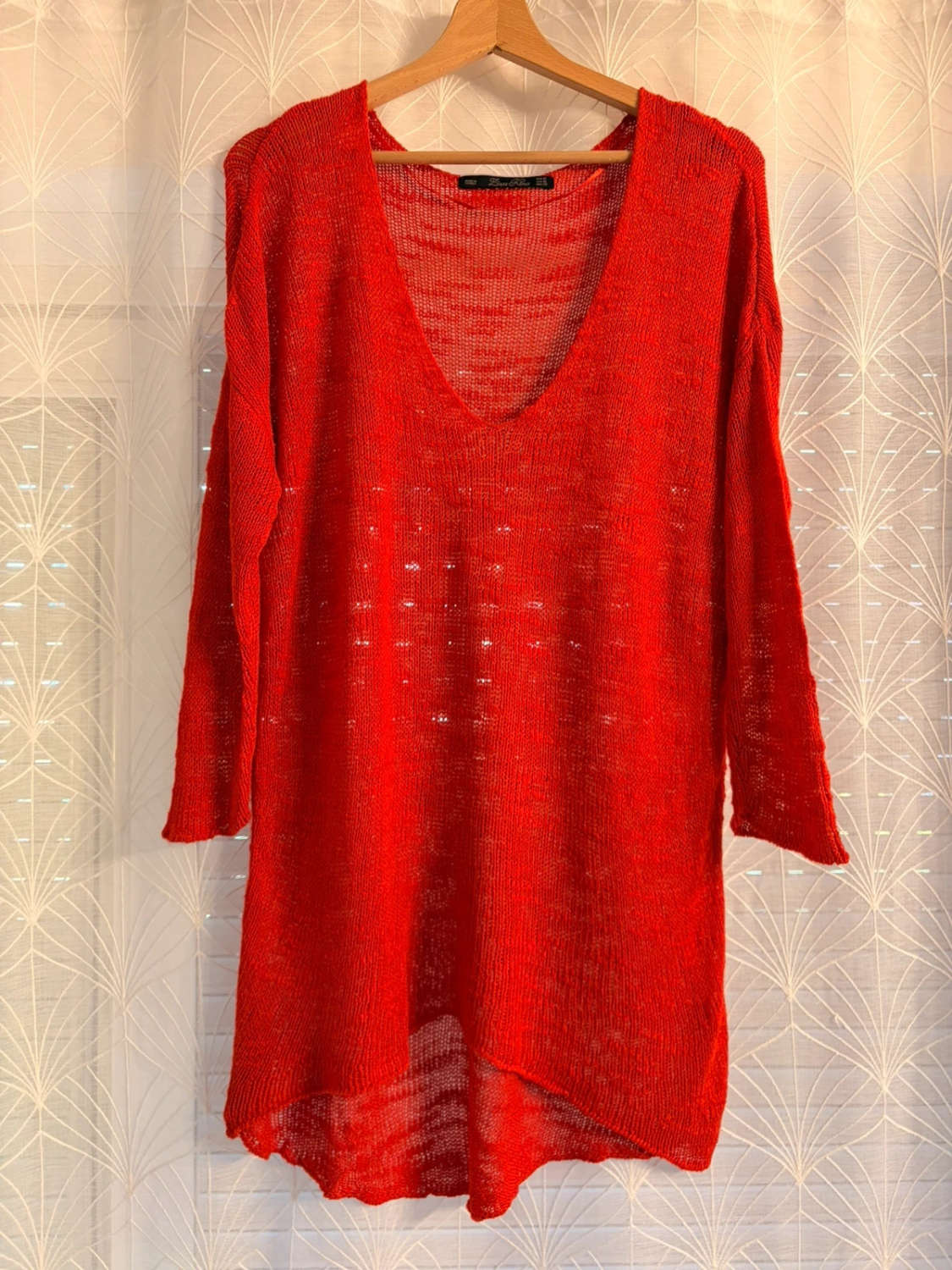 Cardigan Zara Knit - Rouge - Femme (M)
