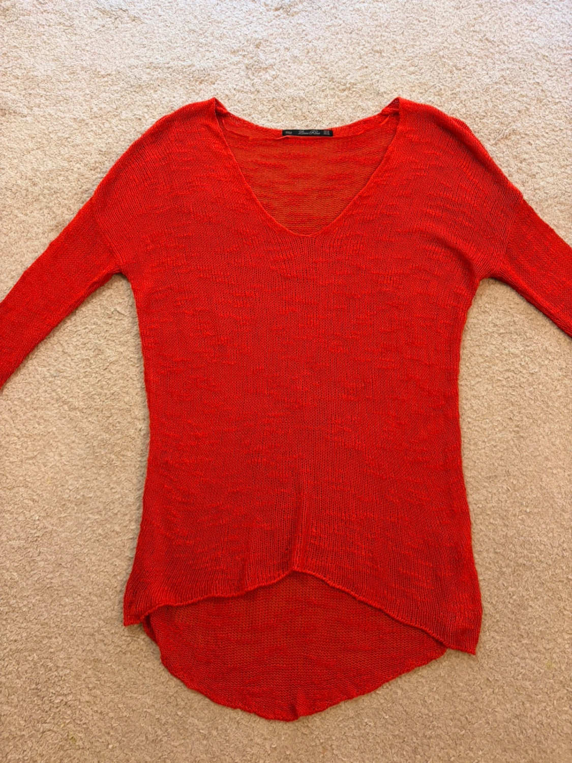 Cardigan Zara Knit - Rouge - Femme (M)