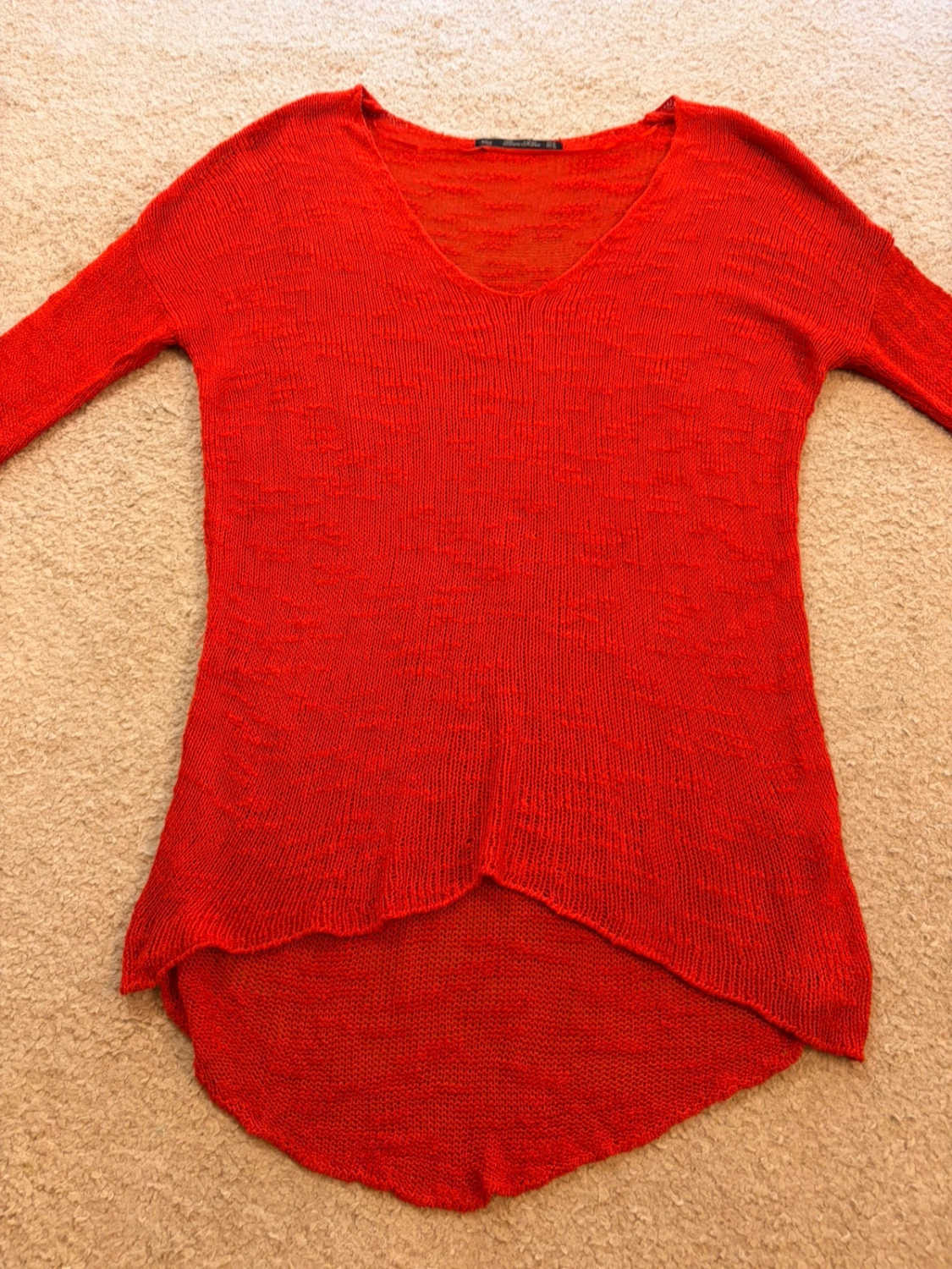 Cardigan Zara Knit - Rouge - Femme (M)