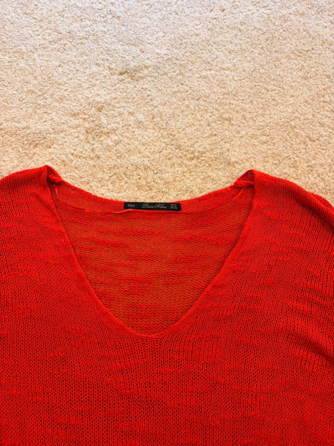 Cardigan Zara Knit - Rouge - Femme (M)