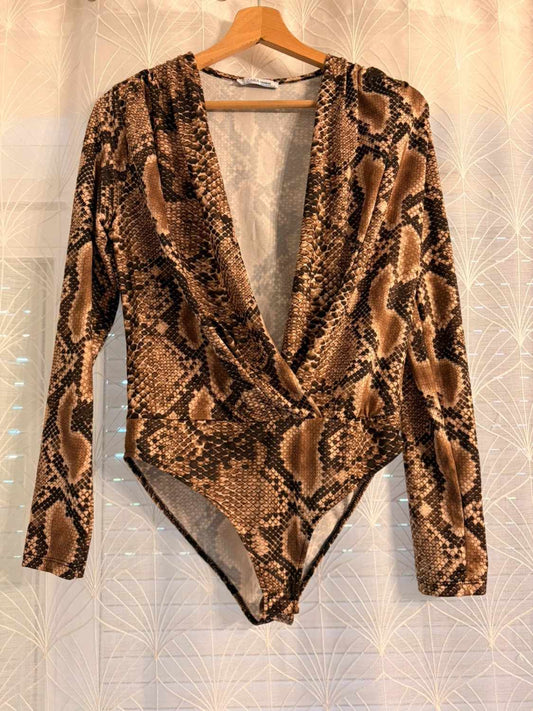 Body Zara Trafaluc - Motif Serpent - Femme (M)