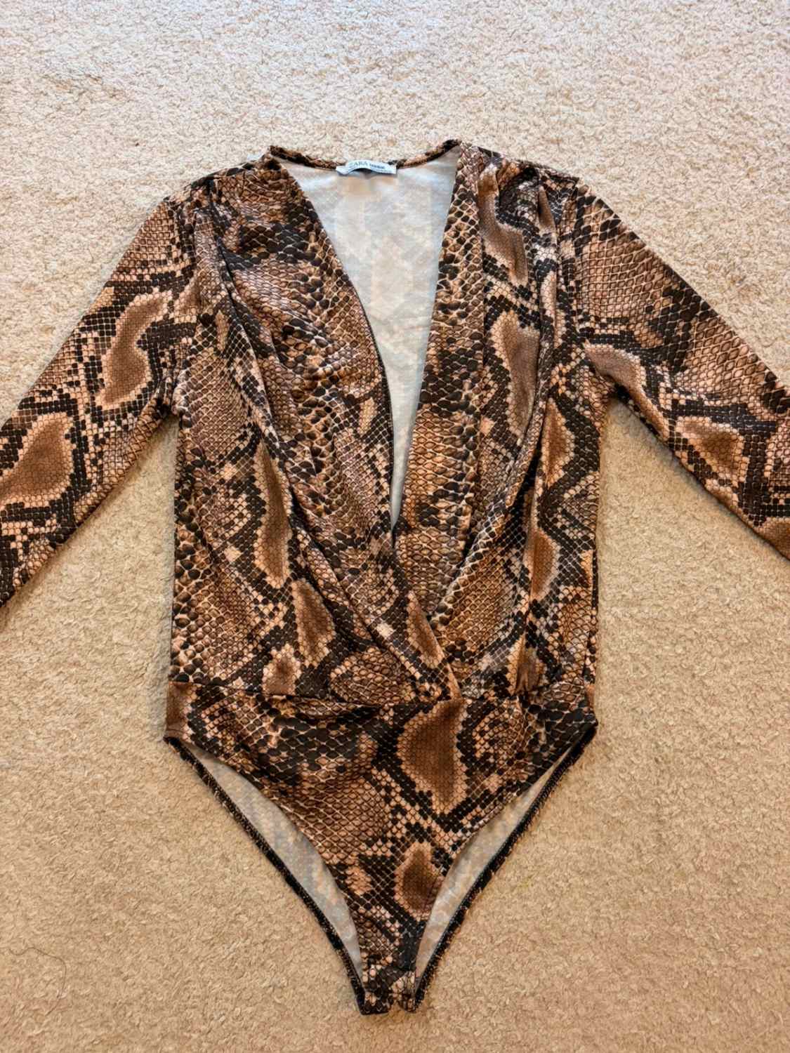 Body Zara Trafaluc - Motif Serpent - Femme (M)