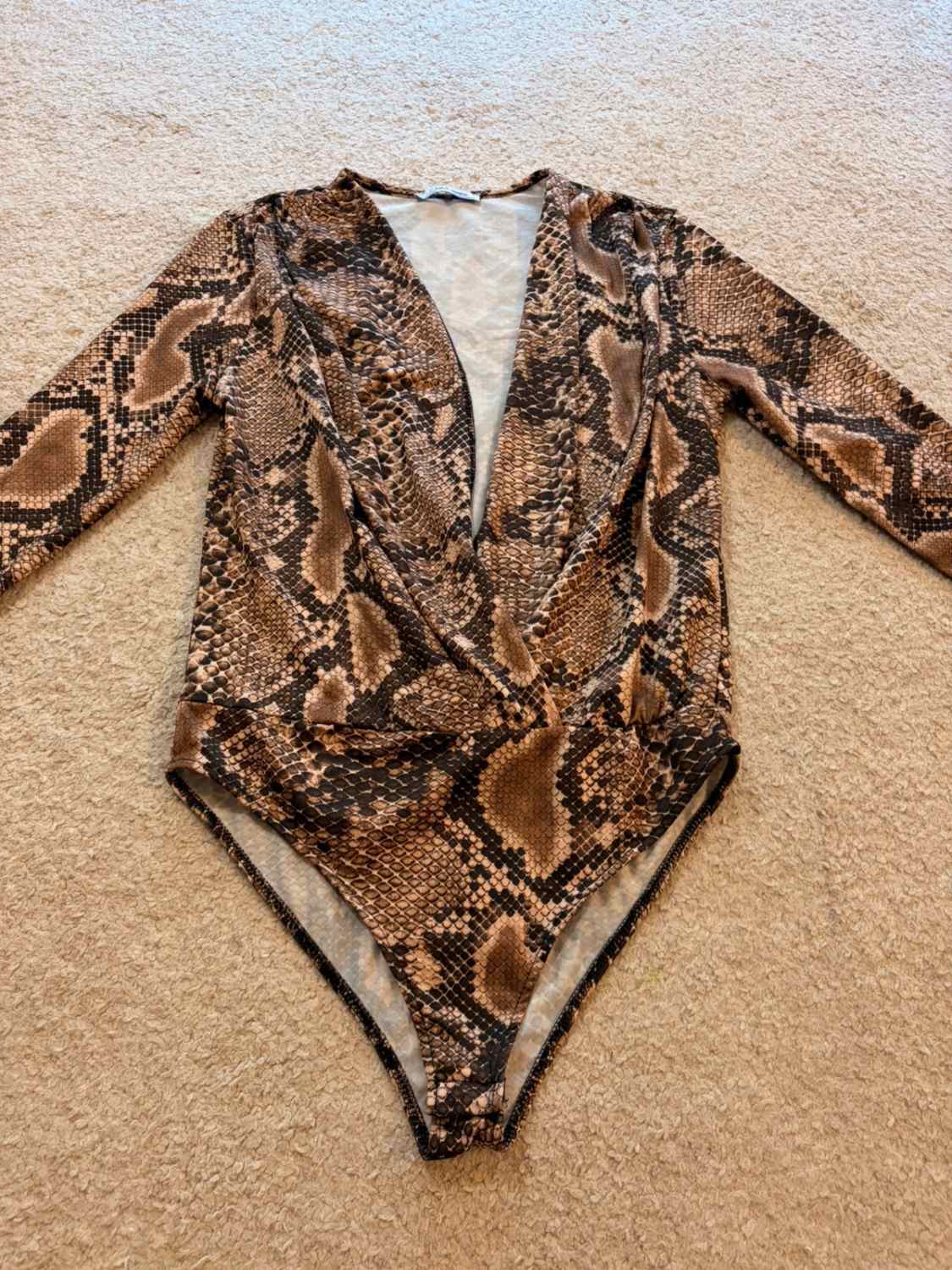 Body Zara Trafaluc - Motif Serpent - Femme (M)