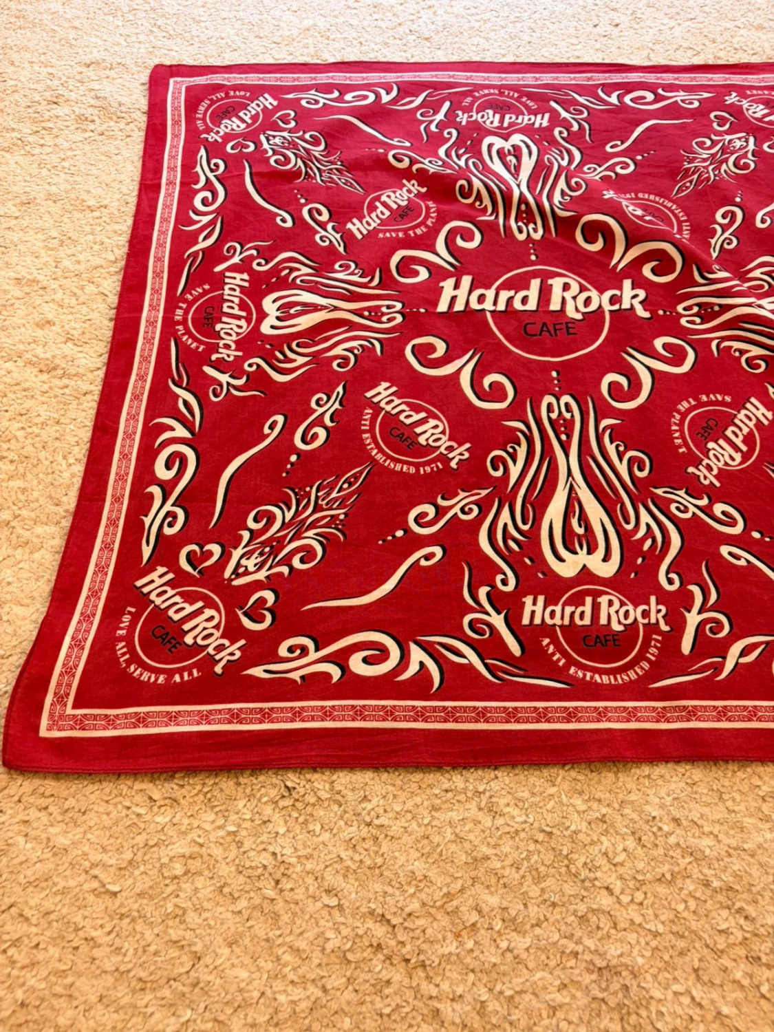 Bandana Hard Rock Cafe - Bordeaux - Unisexe