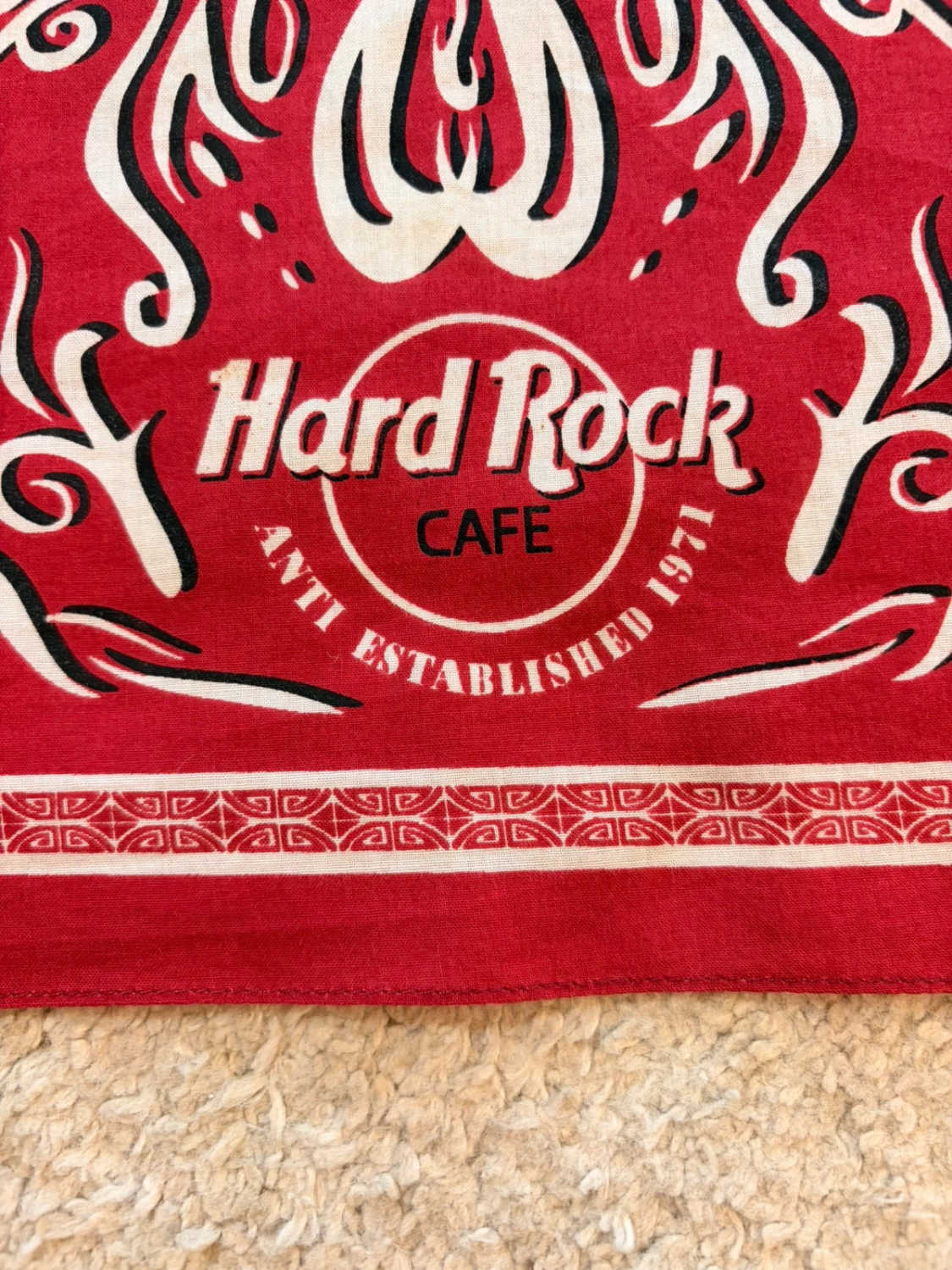 Bandana Hard Rock Cafe - Bordeaux - Unisexe