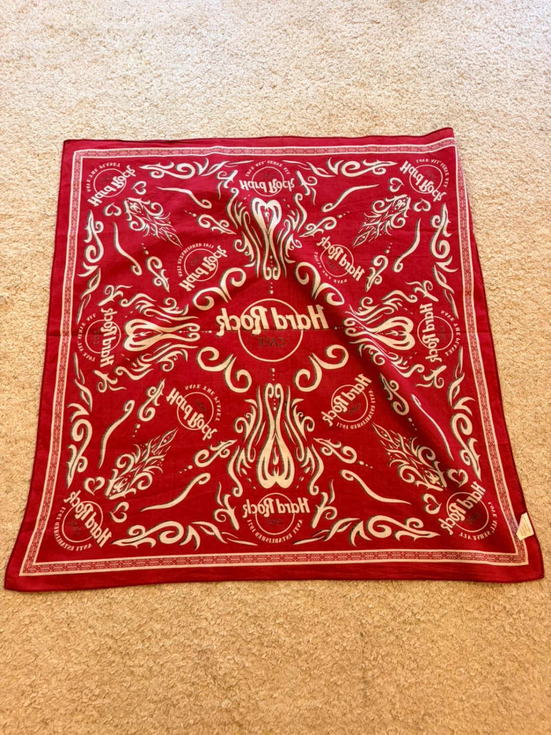 Bandana Hard Rock Cafe - Bordeaux - Unisexe