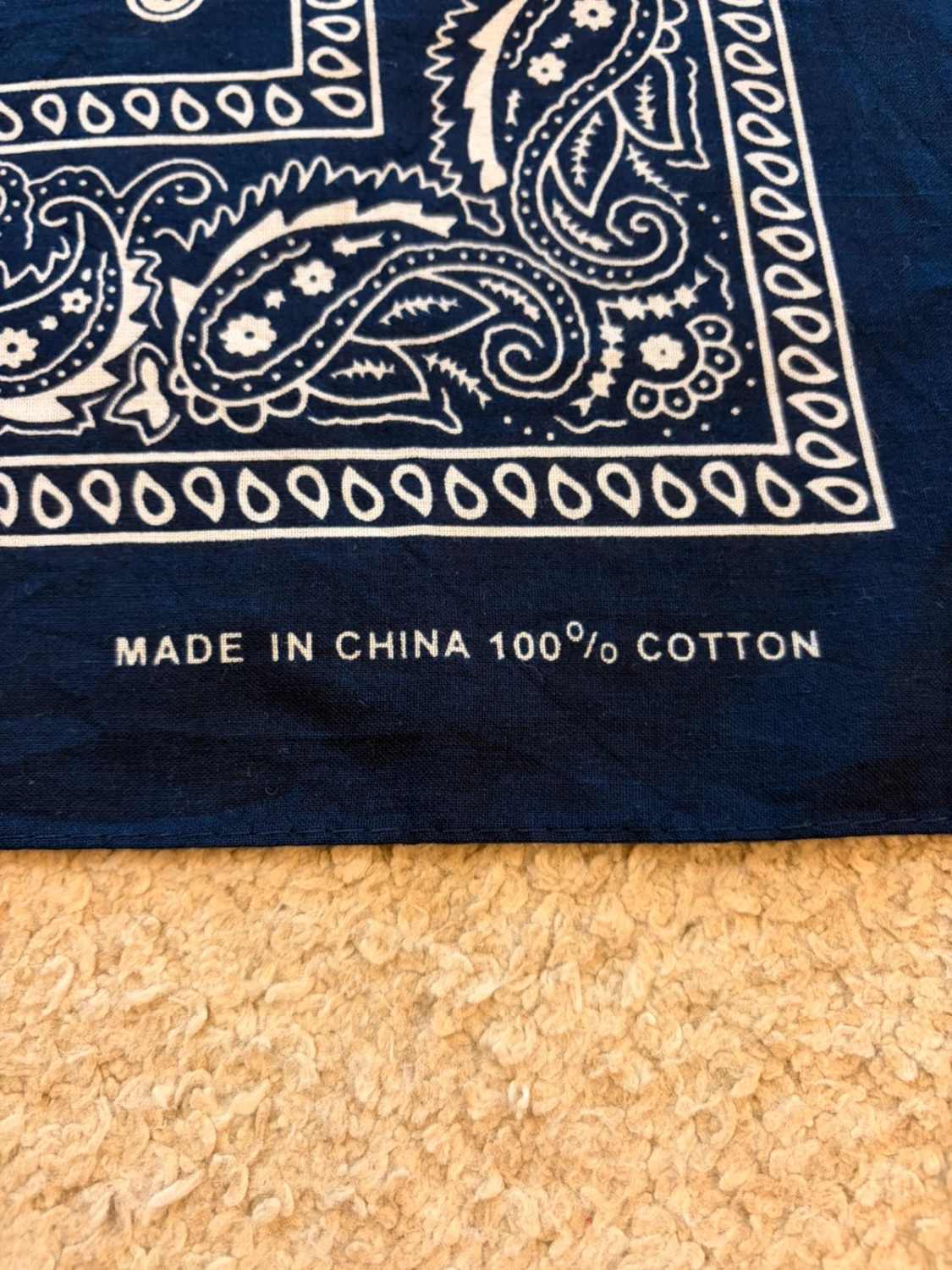 Bandana Marine - Motifs Blanc - Unisexe
