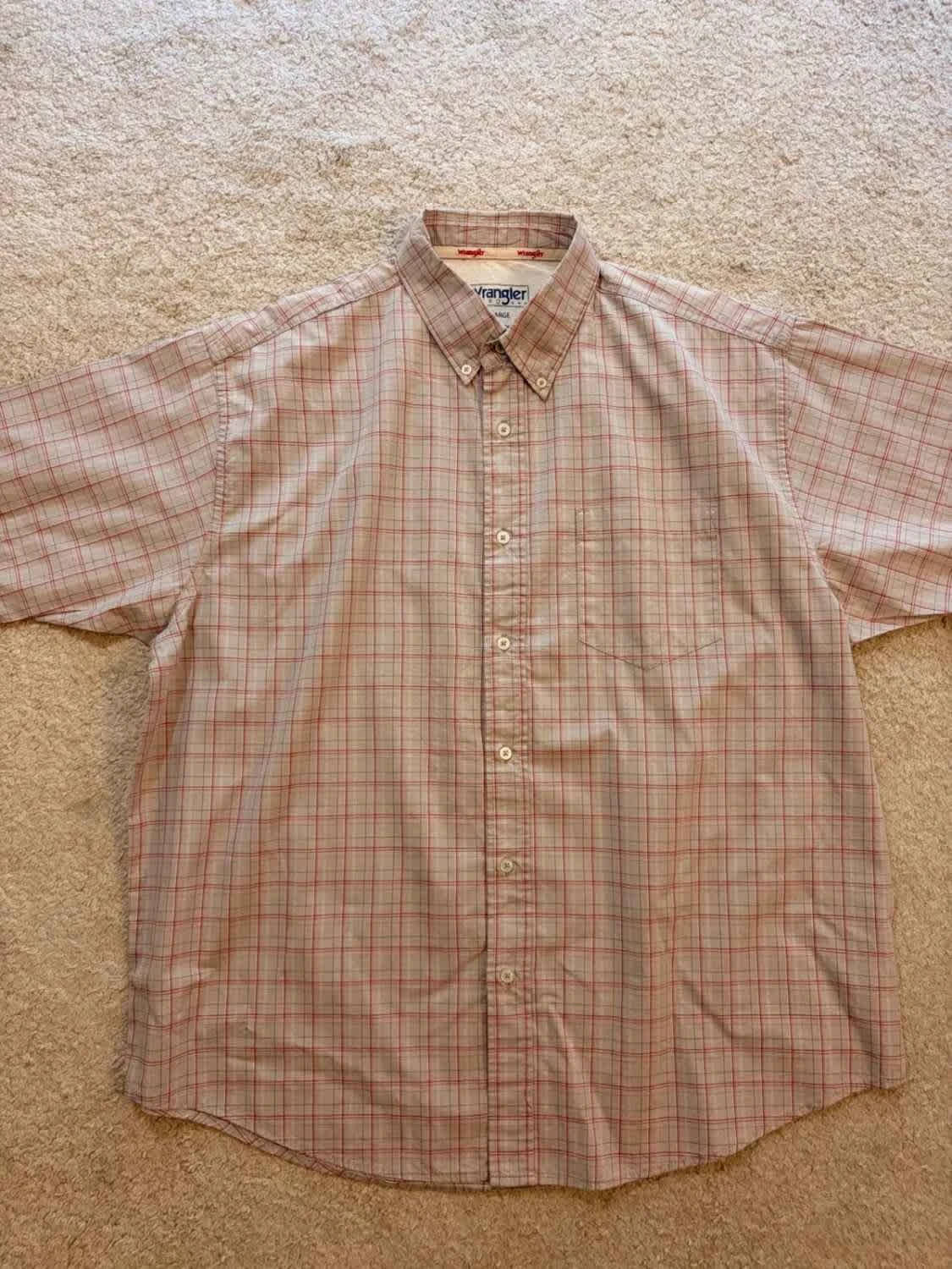 Chemise Wrangler Hero - Carreaux Beige/Rouge/Blanc - Taille XL